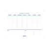 Brepols weekplanner ongedateerd lichtblauw (56 vellen) EN 440240 - 2