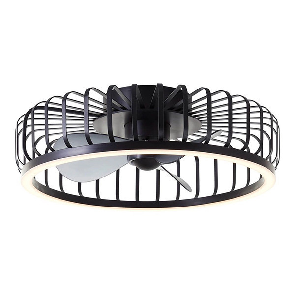 Plafondventilator met ledlamp | Capo | Ø 48 cm | 2700-6500K | Zwart | 36W | Brilliant LBR00005 - 1