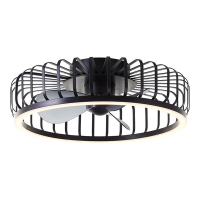 Plafondventilator met ledlamp | Capo | Ø 48 cm | 2700-6500K | Zwart | 36W | Brilliant LBR00005