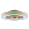 Plafondventilator met ledlamp | Catania | Ø 48.6 cm | RGBIC + 2700-6500K | Zandkleur | 40W | Brilliant LBR00009 - 1