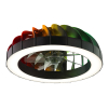 Plafondventilator met ledlamp  | Fanora | Ø 46 cm | RGBIC + 2700-6500K | Zwart | 30W | Brilliant LBR00008 - 1