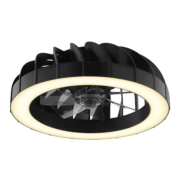 Plafondventilator met ledlamp  | Fanora | Ø 46 cm | RGBIC + 2700-6500K | Zwart | 30W | Brilliant LBR00008 - 2