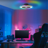 Plafondventilator met ledlamp | Palmero | Ø 46.6 cm | RGBIC + 2700-6500K | Zwart | 40W | Brilliant LBR00013 - 3