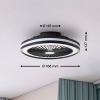 Plafondventilator met ledlamp | Palmero | Ø 46.6 cm | RGBIC + 2700-6500K | Zwart | 40W | Brilliant LBR00013 - 4