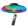 Plafondventilator met ledlamp | Salerno | Ø 48.5 cm | RGBIC + 3000-6500K | Zwart | 40W | Brilliant LBR00001 - 1