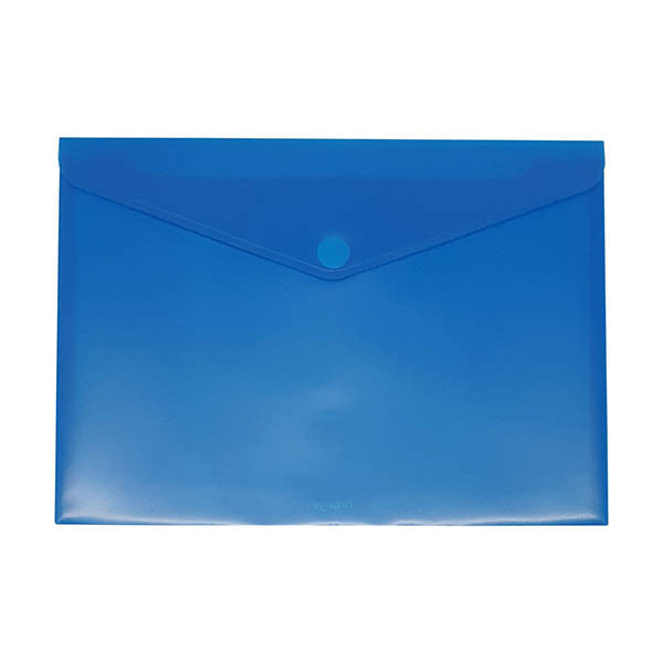 Bronyl documentenvelop A4 transparant blauw 440453 - 1