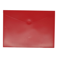 Bronyl documentenvelop A4 transparant rood 440454