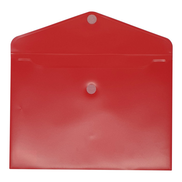 Bronyl documentenvelop A4 transparant rood 440454 - 2