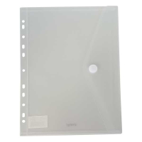 Bronyl documentenvelop A4 transparant wit met perforatierand 99306 402841
