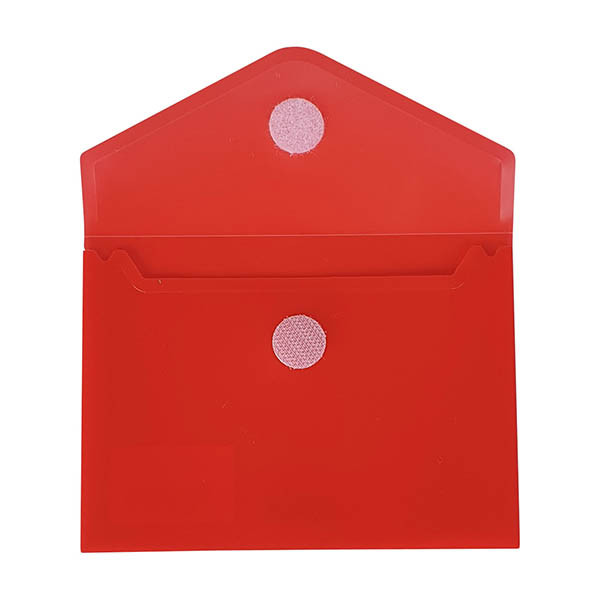 Bronyl documentenvelop A6 transparant rood 440447 - 2