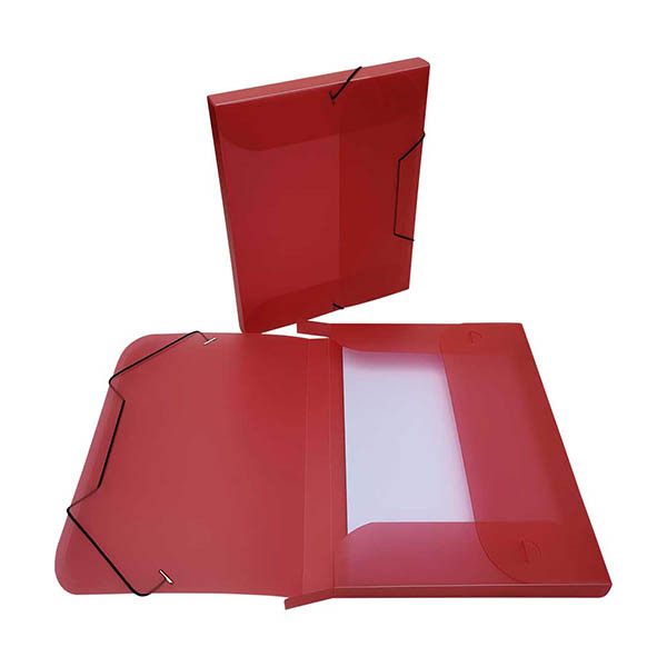 Bronyl elastobox transparant rood 25 mm 440427 - 1