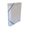 Bronyl elastobox transparant wit met blauwe elastiek 40 mm 440401 - 1