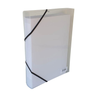 Bronyl elastobox transparant wit met zwarte elastiek 40 mm 440400
