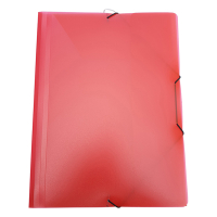 Bronyl elastomap PP transparant rood A4 110283 402832