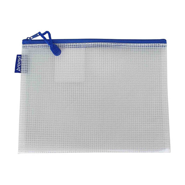 Bronyl mesh-etui blauw (A4) 440461 - 1