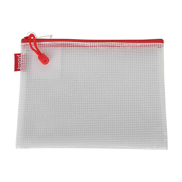 Bronyl mesh-etui rood (A4) 440462 - 1