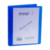 Bronyl personaliseerbare ringmap met 2 O-ringen 25 mm transparant blauw 440415 - 2