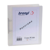 Bronyl personaliseerbare ringmap met 2 O-ringen 25 mm transparant wit 440414 - 2
