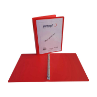 Bronyl personaliseerbare ringmap met 4 O-ringen 16 mm rood 440410