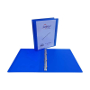 Bronyl personaliseerbare ringmap met 4 O-ringen 25 mm transparant  blauw 440417 - 1