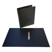 Bronyl ringmap met 2 D-ringen zwart (35 mm) 347221 402796