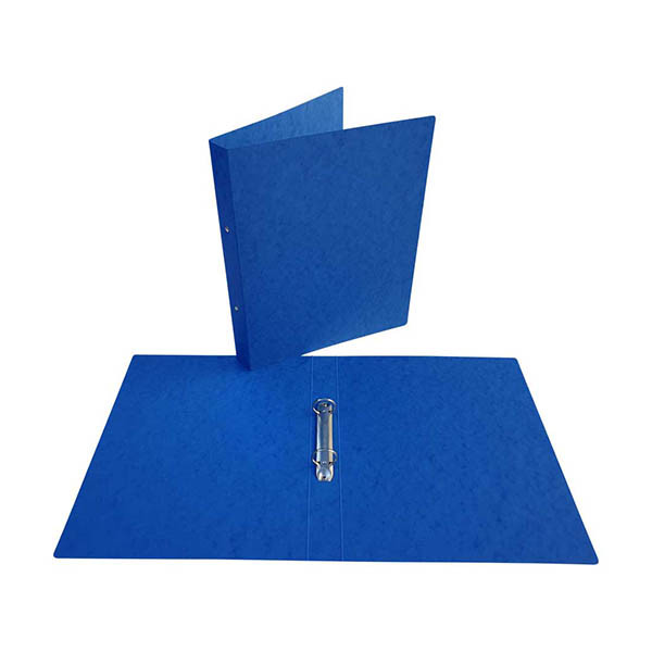 Bronyl ringmap met 2 O-ringen glanskarton blauw 25 mm 440419 - 1