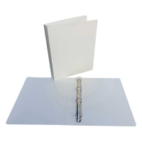 Bronyl ringmap met 4 D-ringen wit (35 mm) 347249 402805