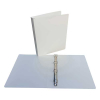 Bronyl ringmap met 4 D-ringen wit (35 mm)