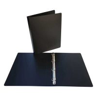 Bronyl ringmap met 4 D-ringen zwart (35 mm) 347241 402801