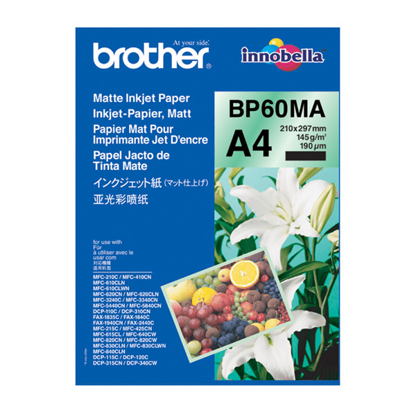 Brother BP60MA matte inkjet fotopapier A4 145 g/m² (25 vellen) BP60MA 063526 - 1