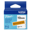 Brother Btag-T31 niet-gelamineerde tape zwart op oranje 12 mm (origineel)