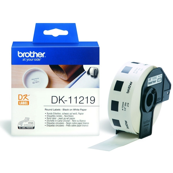 Brother DK-11219 rond label wit (origineel) DK11219 080720 - 1