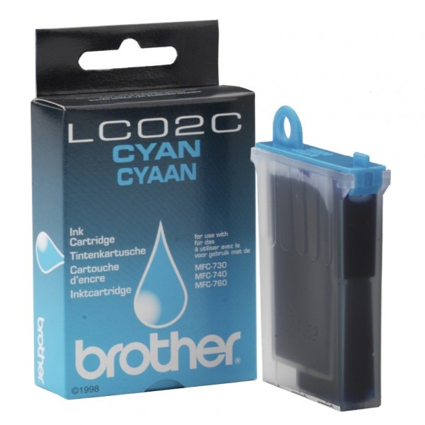 Brother LC-02C inktcartridge cyaan (origineel) LC02C 028529 - 1