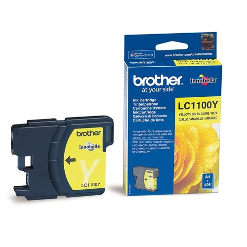 Brother LC-1100Y inktcartridge geel (origineel) LC1100Y 028863 - 1
