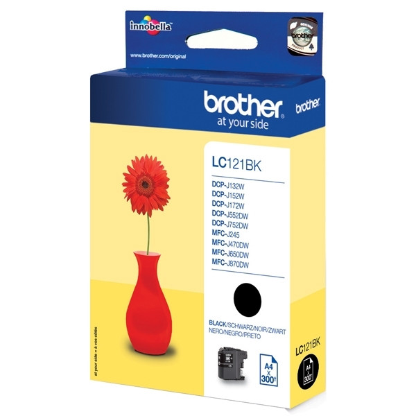 Brother LC-121BK inktcartridge zwart (origineel) LC-121BK 900736 - 1