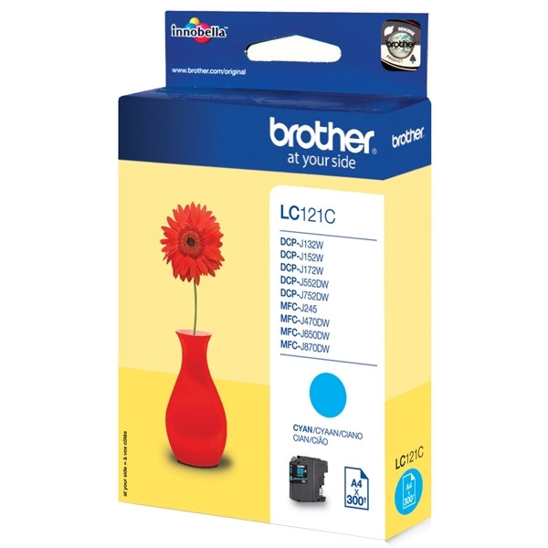 Brother LC-121C inktcartridge cyaan (origineel) LC-121C 900737 - 1