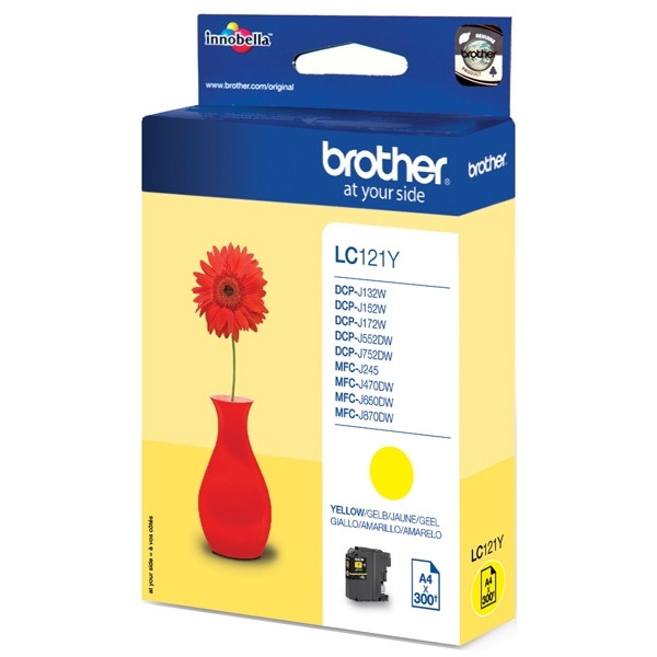 Brother LC-121Y inktcartridge geel (origineel) LC-121Y 900739 - 1