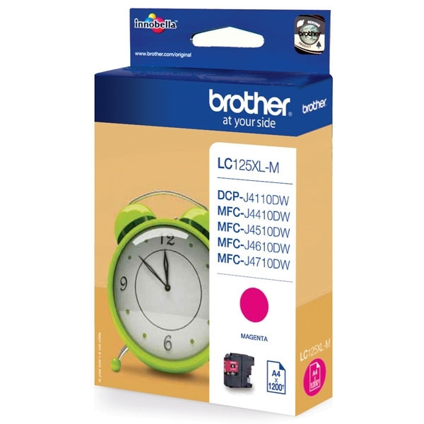 Brother LC-125XLM inktcartridge magenta hoge capaciteit (origineel) LC-125XLM 900729 - 1