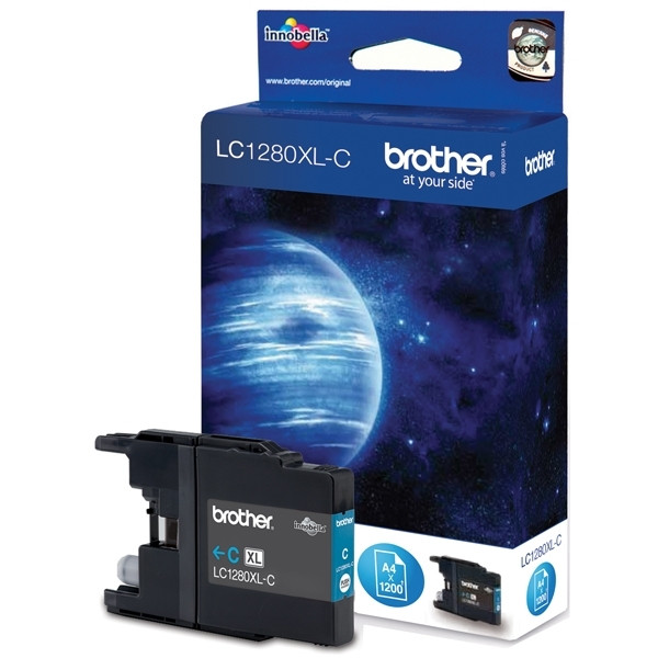 Brother LC-1280XLC inktcartridge cyaan hoge capaciteit (origineel) LC1280XLC 029060 - 1