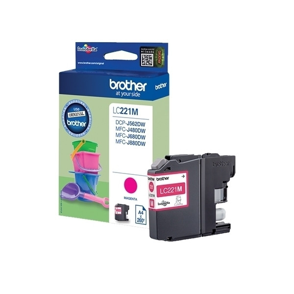 Brother LC-221M inktcartridge magenta lage capaciteit (origineel) LC221M 350010 - 1