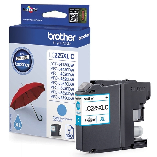 Brother LC-225XLC inktcartridge cyaan hoge capaciteit (origineel) LC-225XLC 029150 - 1