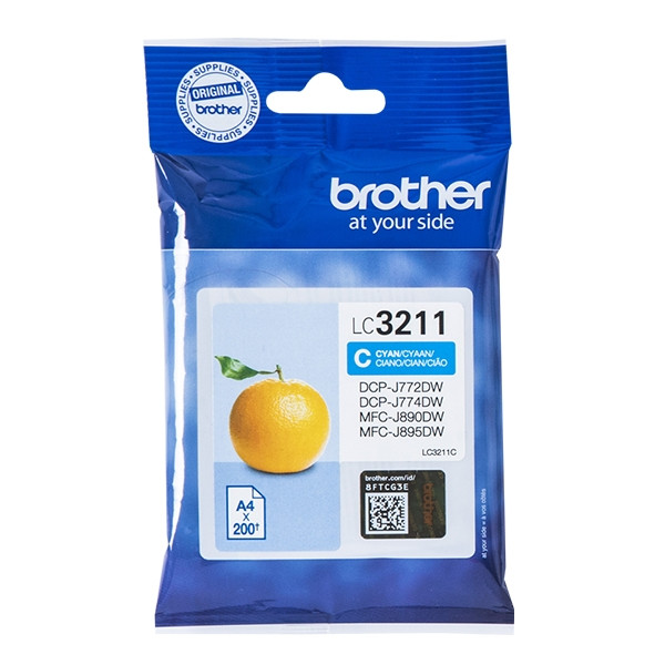 Brother LC-3211C inktcartridge cyaan (origineel) LC3211C 028480 - 1
