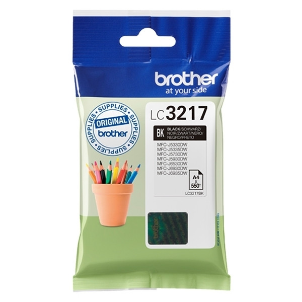 Brother LC-3217BK inktcartridge zwart (origineel) LC3217BK 028900 - 1