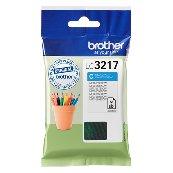 Brother LC-3217C inktcartridge cyaan (origineel) LC3217C 028902 - 1