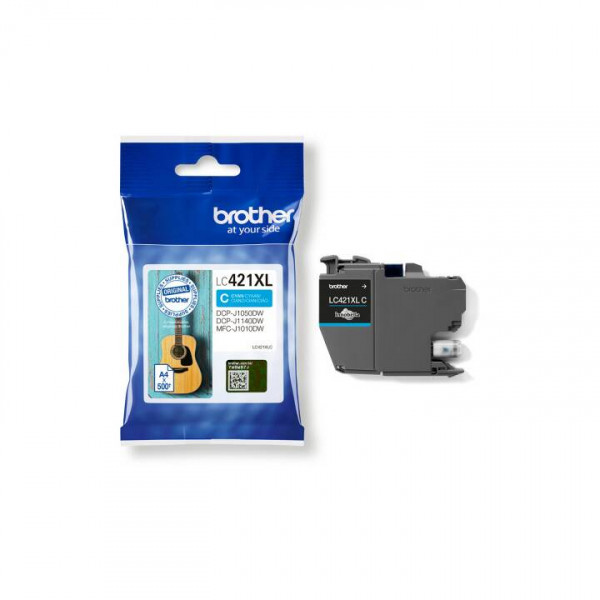 Brother LC-421XLC inktcartridge cyaan hoge capaciteit (origineel) LC-421XLC 051296 - 1