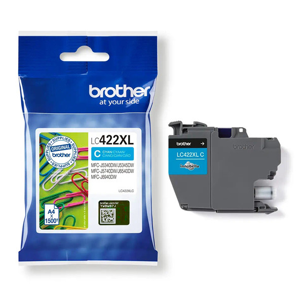 Brother LC-422XLC inktcartridge cyaan hoge capaciteit (origineel) LC-422XLC 051314 - 1