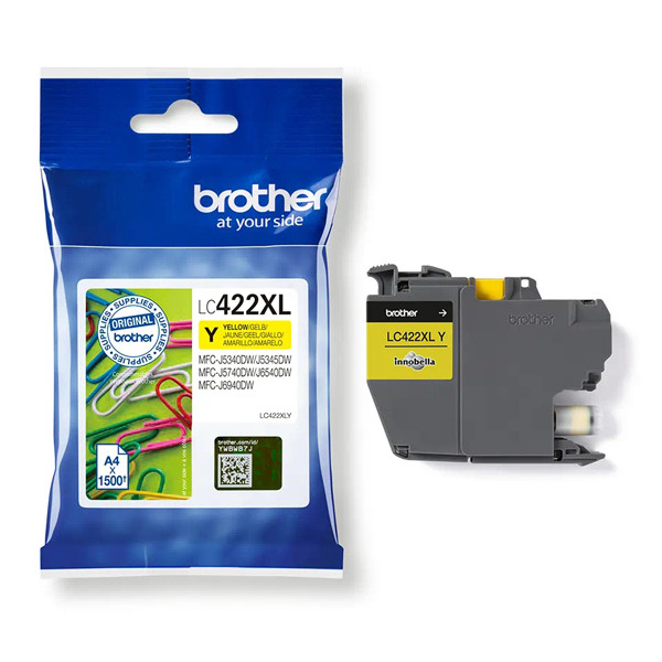 Brother LC-422XLY inktcartridge geel hoge capaciteit (origineel) 905066 - 1