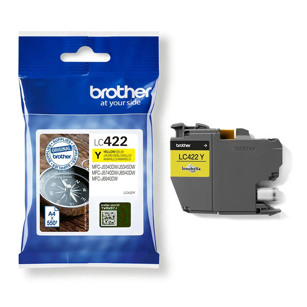 Brother LC-422Y inktcartridge geel (origineel) LC-422Y 051310 - 1