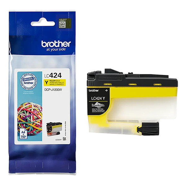 Brother LC-424Y inktcartridge geel (origineel) LC424Y 051272 - 1