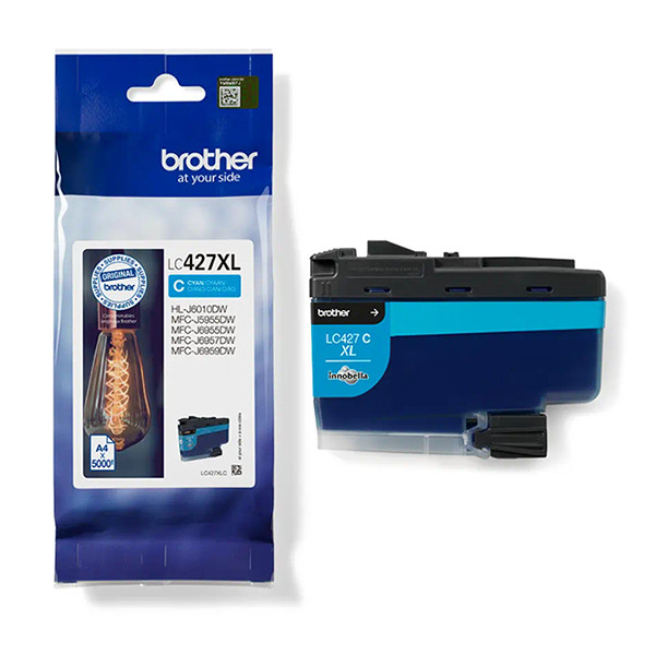 Brother LC-427XLC inktcartridge cyaan hoge capaciteit (origineel) LC427XLC 051344 - 1